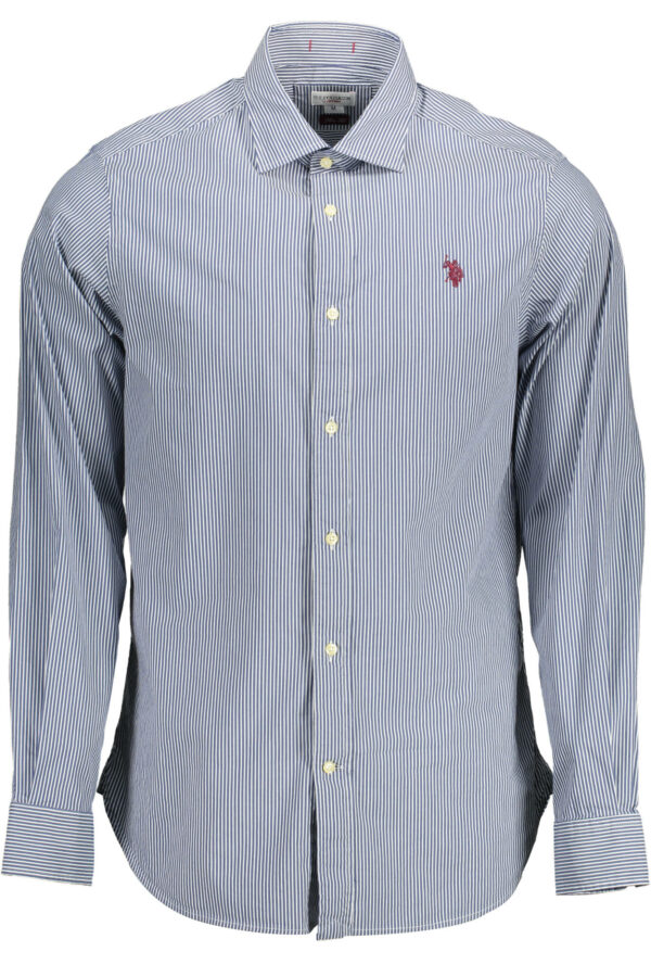 US POLO SHIRT LONG SLEEVE MEN BLUE