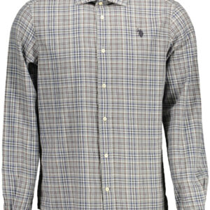 US POLO SHIRT LONG SLEEVE MEN GREY