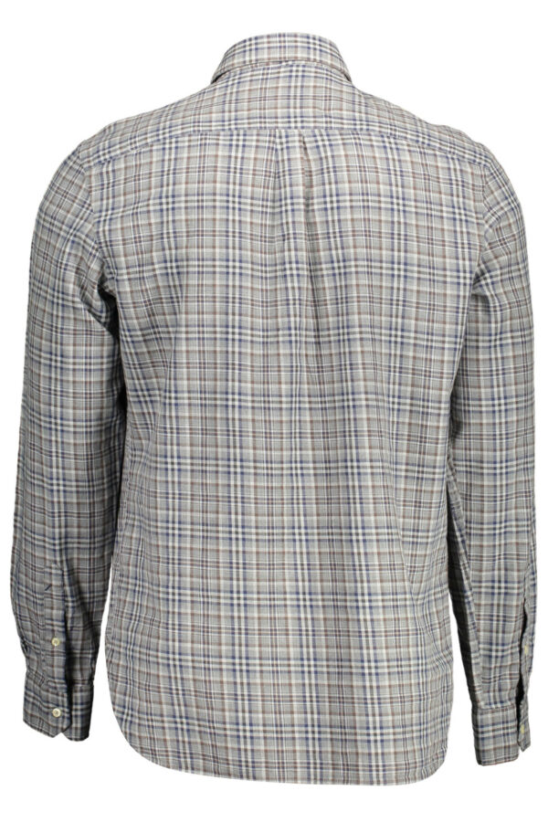 US POLO SHIRT LONG SLEEVE MEN GREY - Image 2