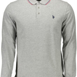 US POLO LONG SLEEVE POLO MEN GREY