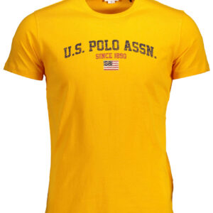 US POLO T-SHIRT SHORT SLEEVES MEN ORANGE