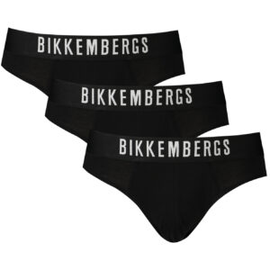 BIKKEMBERGS BLACK MEN'S SLIP BIKKEMBERGS