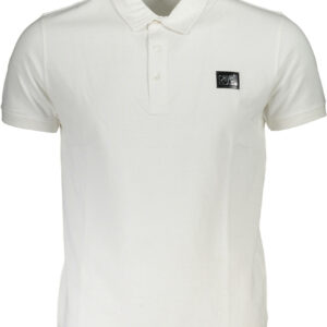 CAVALLI CLASS POLO SHORT SLEEVE MAN WHITE CAVALLI CLASS
