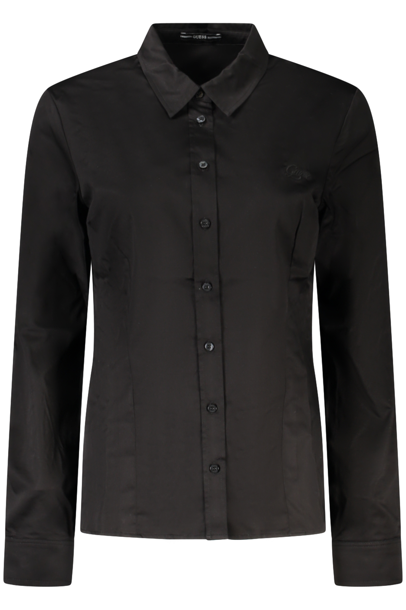 GUESS JEANS LONG SLEEVE SHIRT WOMEN BLACK GUESS JEANS