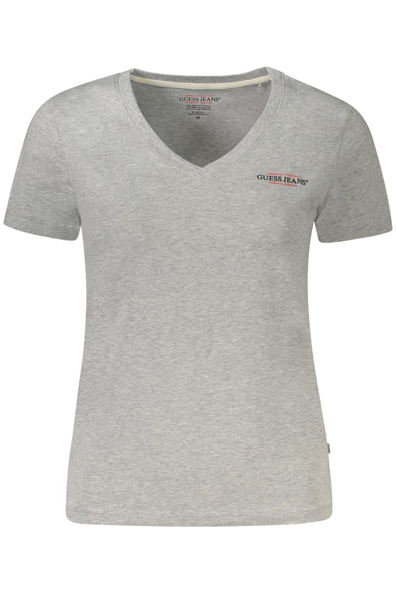 GUESS JEANS SHORT SLEEVE T-SHIRT WOMEN GREY GUESS JEANS