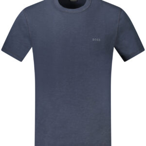 HUGO BOSS MEN'S SHORT SLEEVE T-SHIRT BLUE BOSS