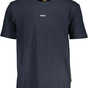 HUGO BOSS MEN'S SHORT SLEEVE T-SHIRT BLUE BOSS