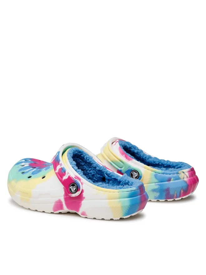 Crocs Classic Lined Tie Dye Clog 206341 Γυναικεία Σαμπό - Image 4