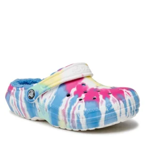 Crocs Classic Lined Tie Dye Clog 206341 Γυναικεία Σαμπό