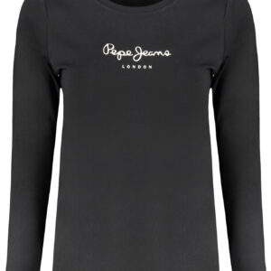 PEPE JEANS WOMEN'S LONG SLEEVE T-SHIRT BLACK PEPE JEANS