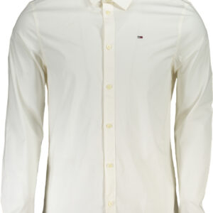 TOMMY HILFIGER MEN'S WHITE LONG SLEEVE SHIRT TOMMY HILFIGER