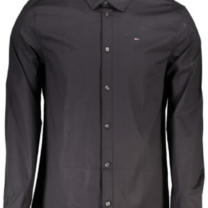 TOMMY HILFIGER MEN'S BLACK LONG SLEEVE SHIRT TOMMY HILFIGER