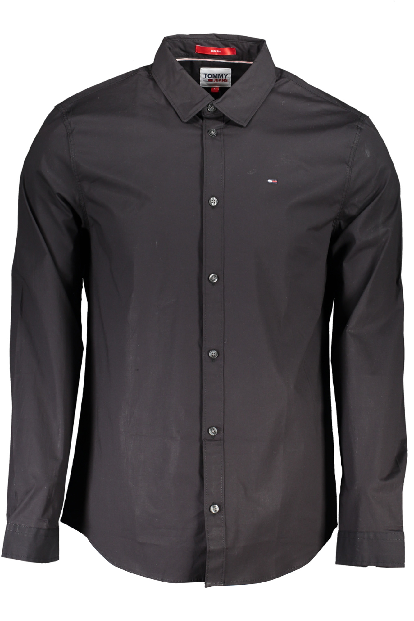 TOMMY HILFIGER MEN'S BLACK LONG SLEEVE SHIRT TOMMY HILFIGER
