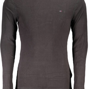 TOMMY HILFIGER MEN'S LONG SLEEVE T-SHIRT BLACK TOMMY HILFIGER