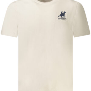 US GRAND MEN'S SHORT-SLEEVE T-SHIRT BEIGE U.S. GRAND