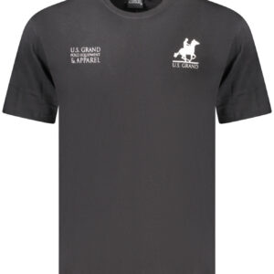 US GRAND MEN'S BLACK SHORT-SLEEVE T-SHIRT U.S. GRAND