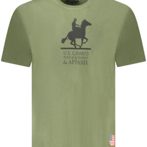US GRAND MEN'S SHORT-SLEEVED GREEN T-SHIRT U.S. GRAND