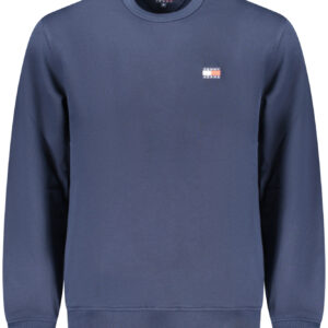 TOMMY HILFIGER MEN'S BLUE ZIP-UP SWEATSHIRT TOMMY HILFIGER
