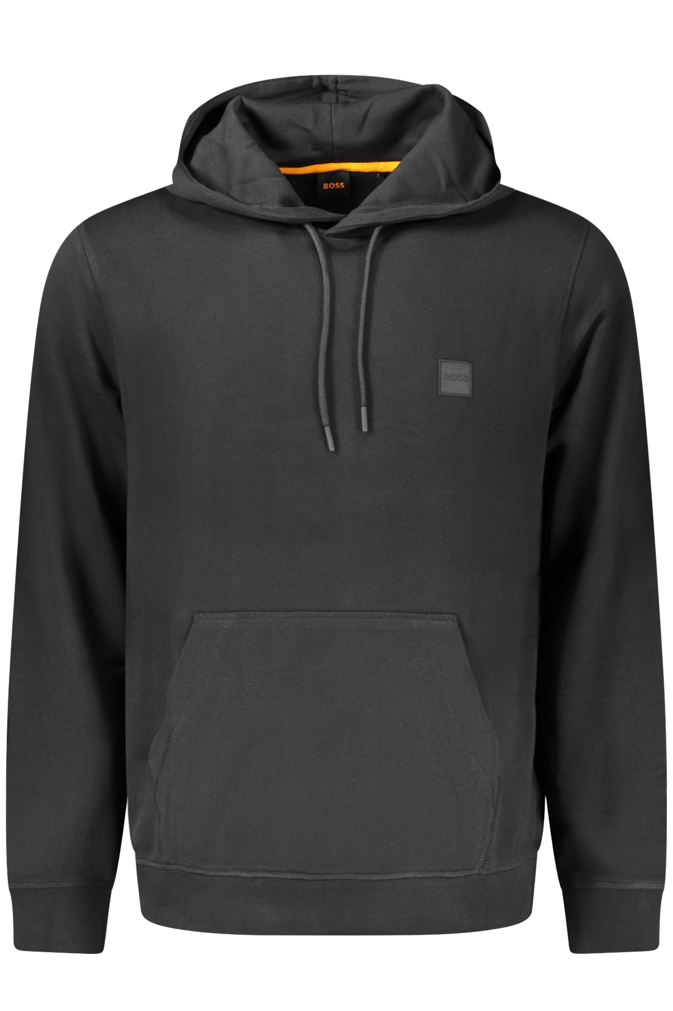 BOSS MEN'S BLACK ZIP-UP SWEATSHIRT BOSS