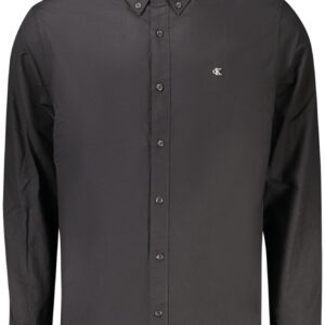 CALVIN KLEIN MEN'S LONG-SLEEVED SHIRT BLACK CALVIN KLEIN