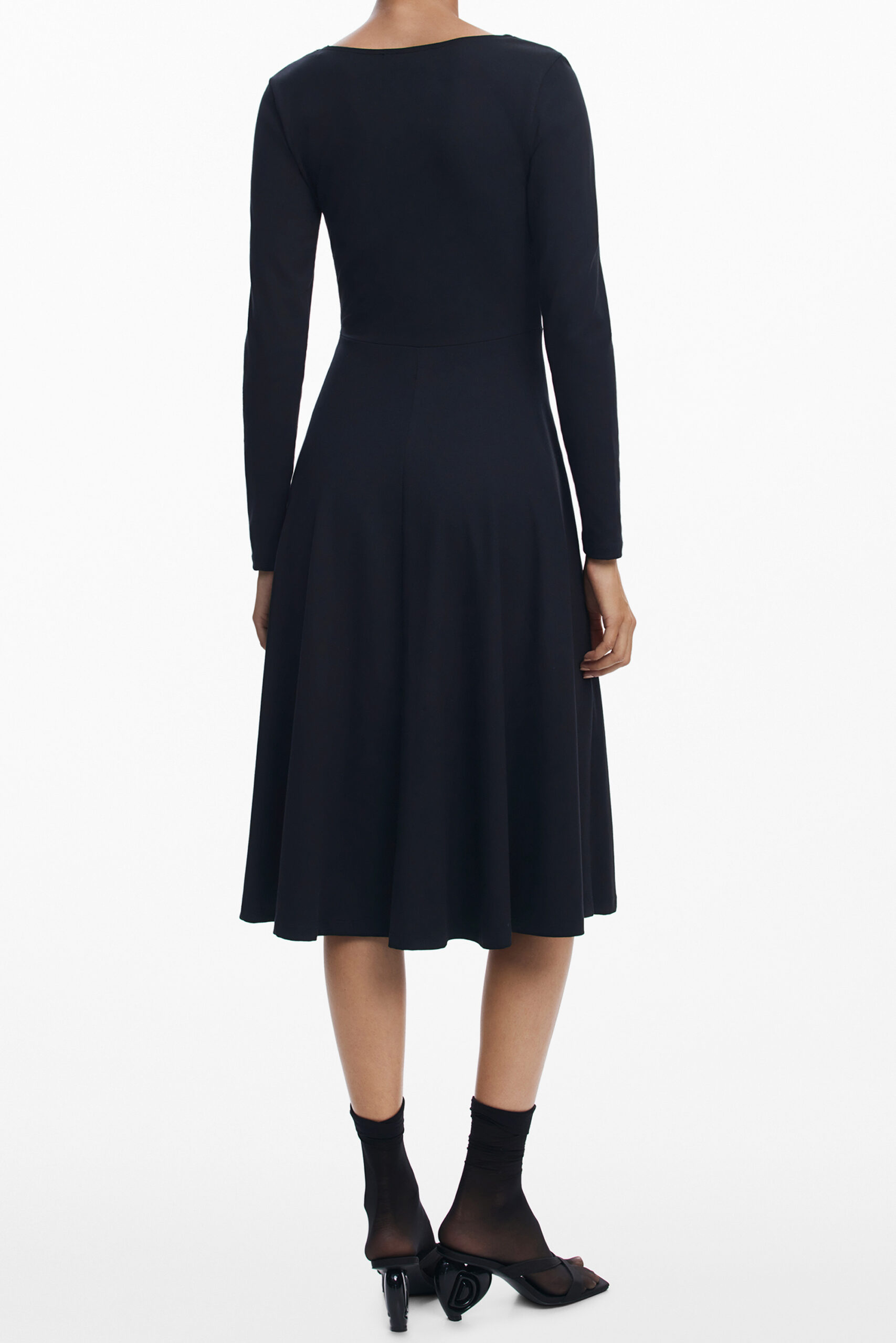 DESIGUAL WOMEN'S LONG BLACK DRESS - Image 2