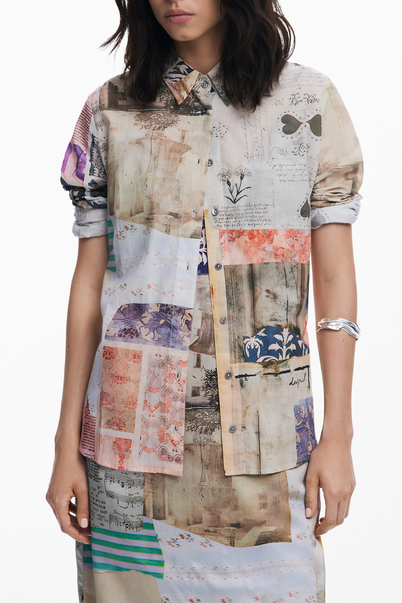 DESIGUAL WOMEN'S LONG-SLEEVED SHIRT