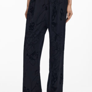 DESIGUAL WOMEN'S BLACK TROUSERS DESIGUAL
