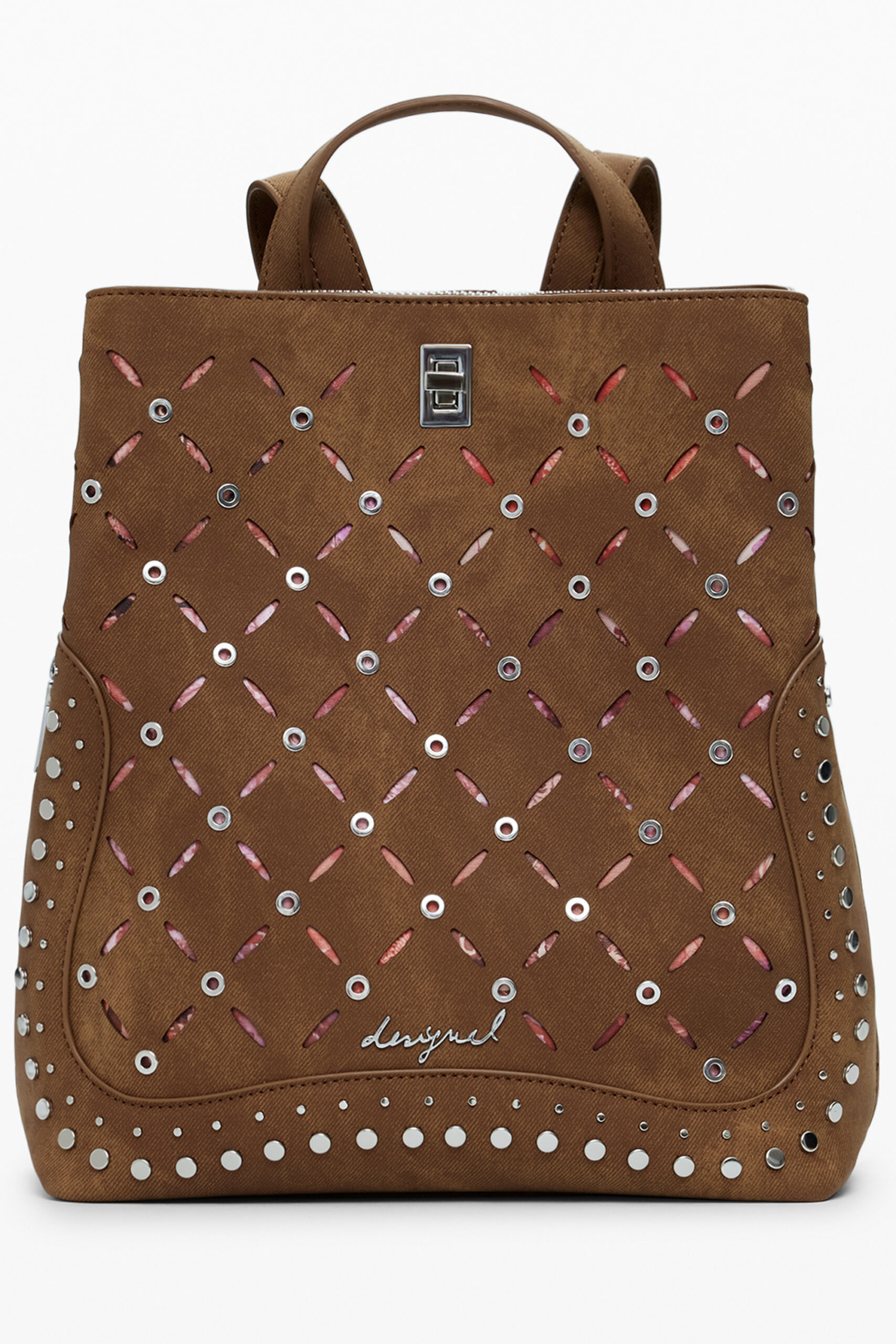 DESIGUAL WOMEN'S BROWN BACKPACK DESIGUAL