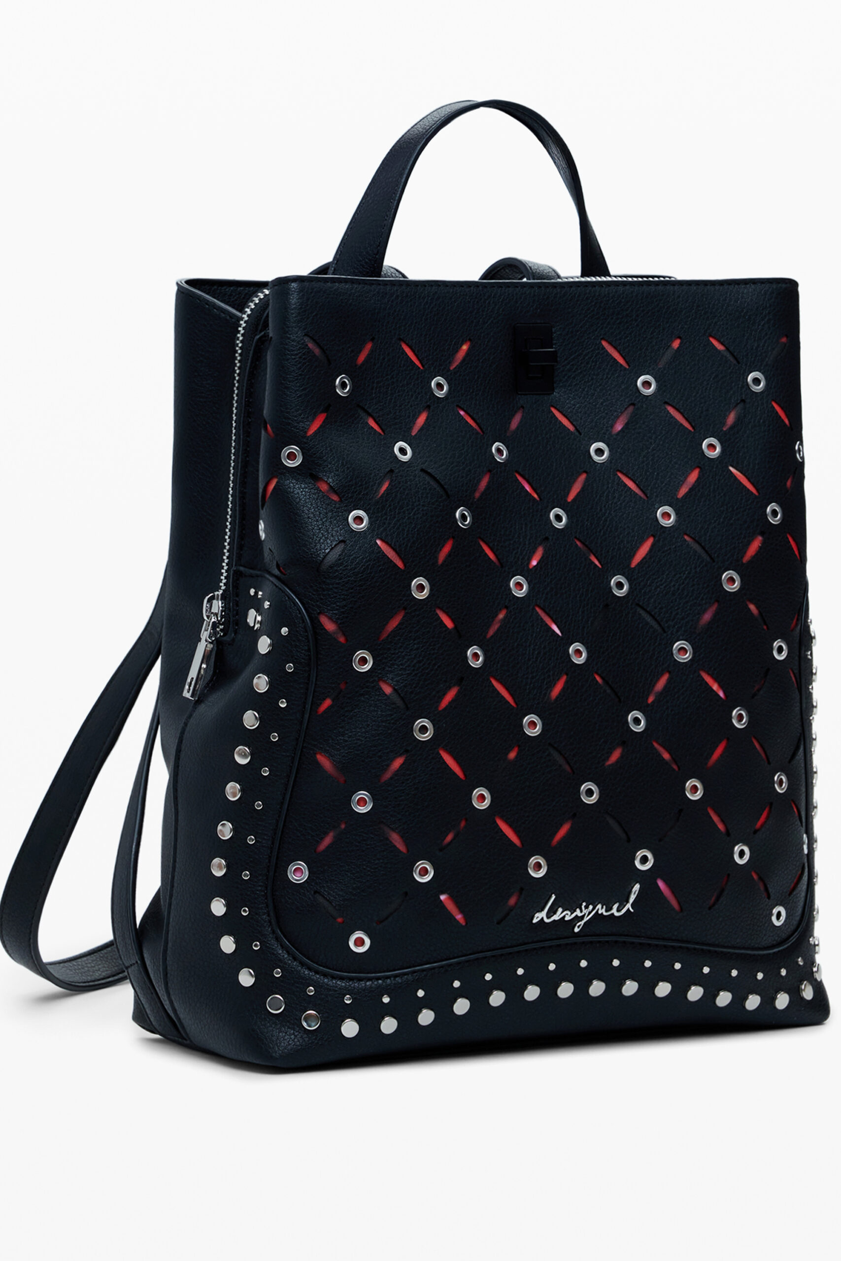 DESIGUAL WOMEN'S BLACK BACKPACK - Image 2
