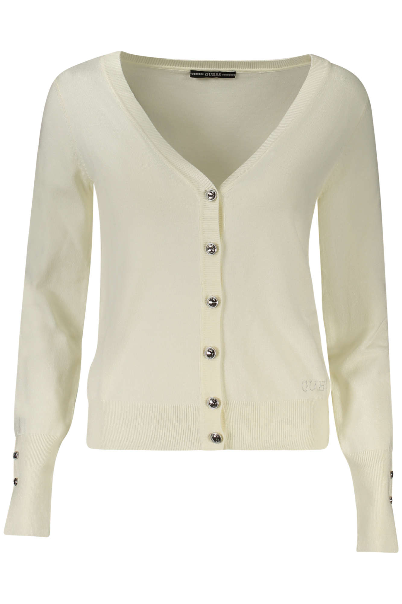 GUESS JEANS WOMEN'S CARDIGAN WHITE GUESS JEANS