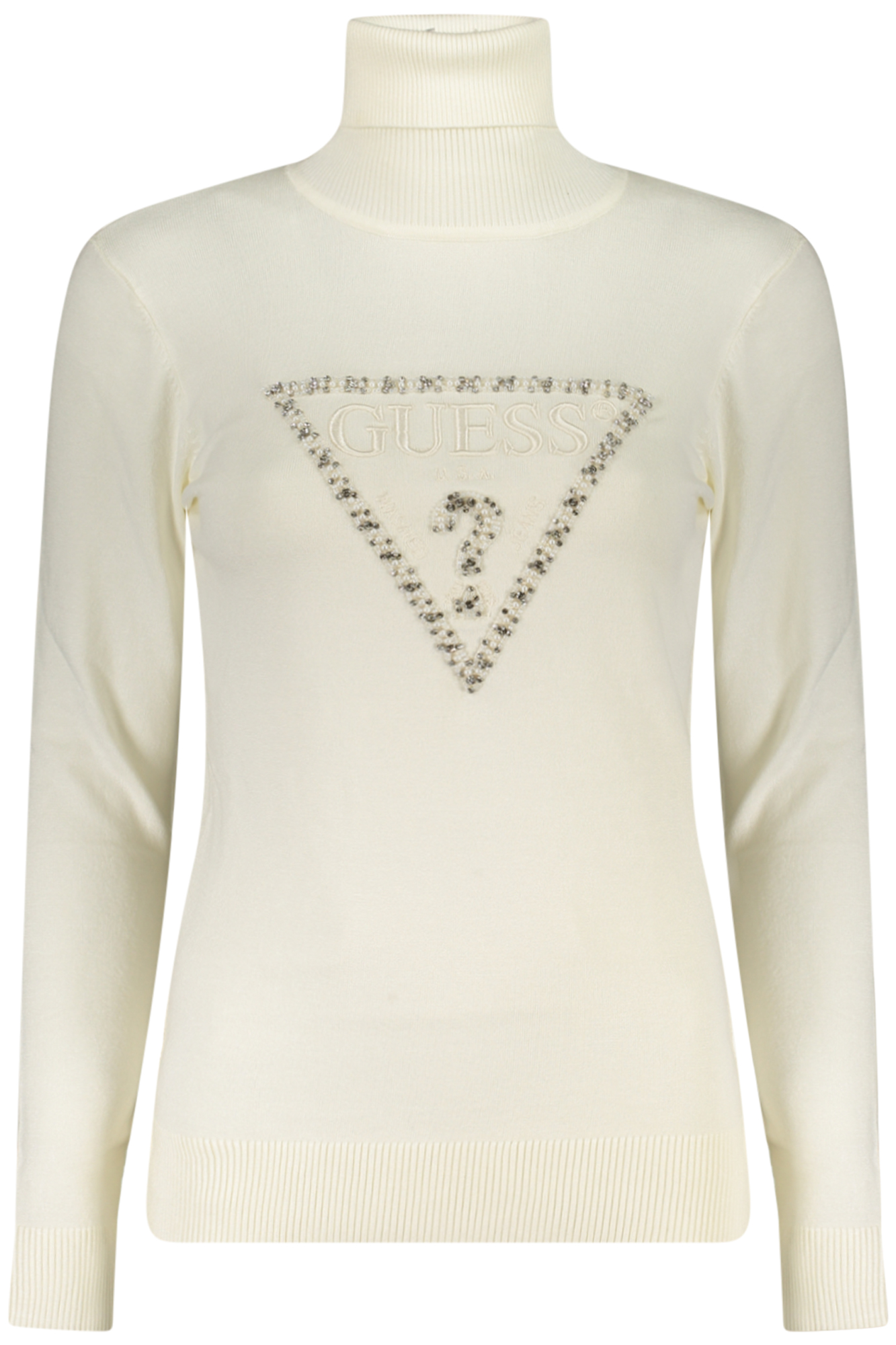GUESS JEANS WOMEN'S WHITE SWEATER GUESS JEANS