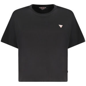 GUESS JEANS WOMEN'S SHORT-SLEEVED T-SHIRT BLACK GUESS JEANS