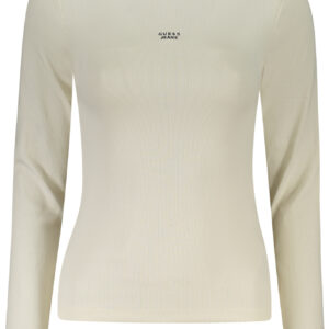 GUESS JEANS WOMEN'S LONG-SLEEVED T-SHIRT WHITE GUESS JEANS