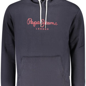 PEPE JEANS MEN'S BLUE ZIP-UP SWEATSHIRT PEPE JEANS