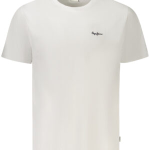 PEPE JEANS MEN'S SHORT-SLEEVED T-SHIRT WHITE PEPE JEANS