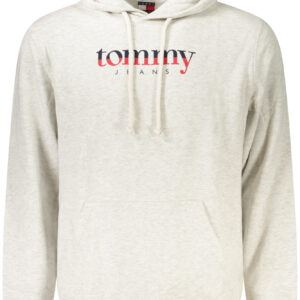 TOMMY HILFIGER MEN'S GRAY ZIP-UP SWEATSHIRT TOMMY HILFIGER