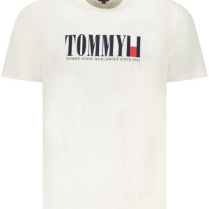 TOMMY HILFIGER MEN'S SHORT-SLEEVE T-SHIRT WHITE TOMMY HILFIGER