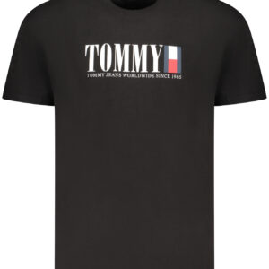 TOMMY HILFIGER MEN'S SHORT-SLEEVE T-SHIRT BLACK TOMMY HILFIGER