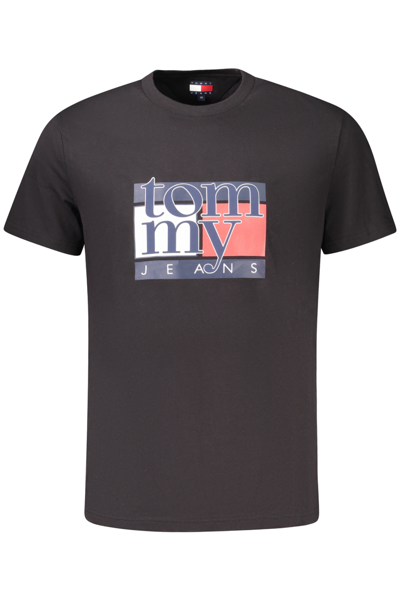 TOMMY HILFIGER MEN'S SHORT-SLEEVE T-SHIRT BLACK TOMMY HILFIGER