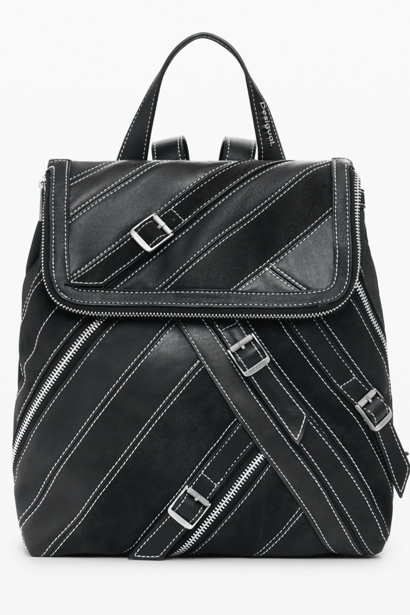 DESIGUAL WOMEN'S BLACK BACKPACK DESIGUAL
