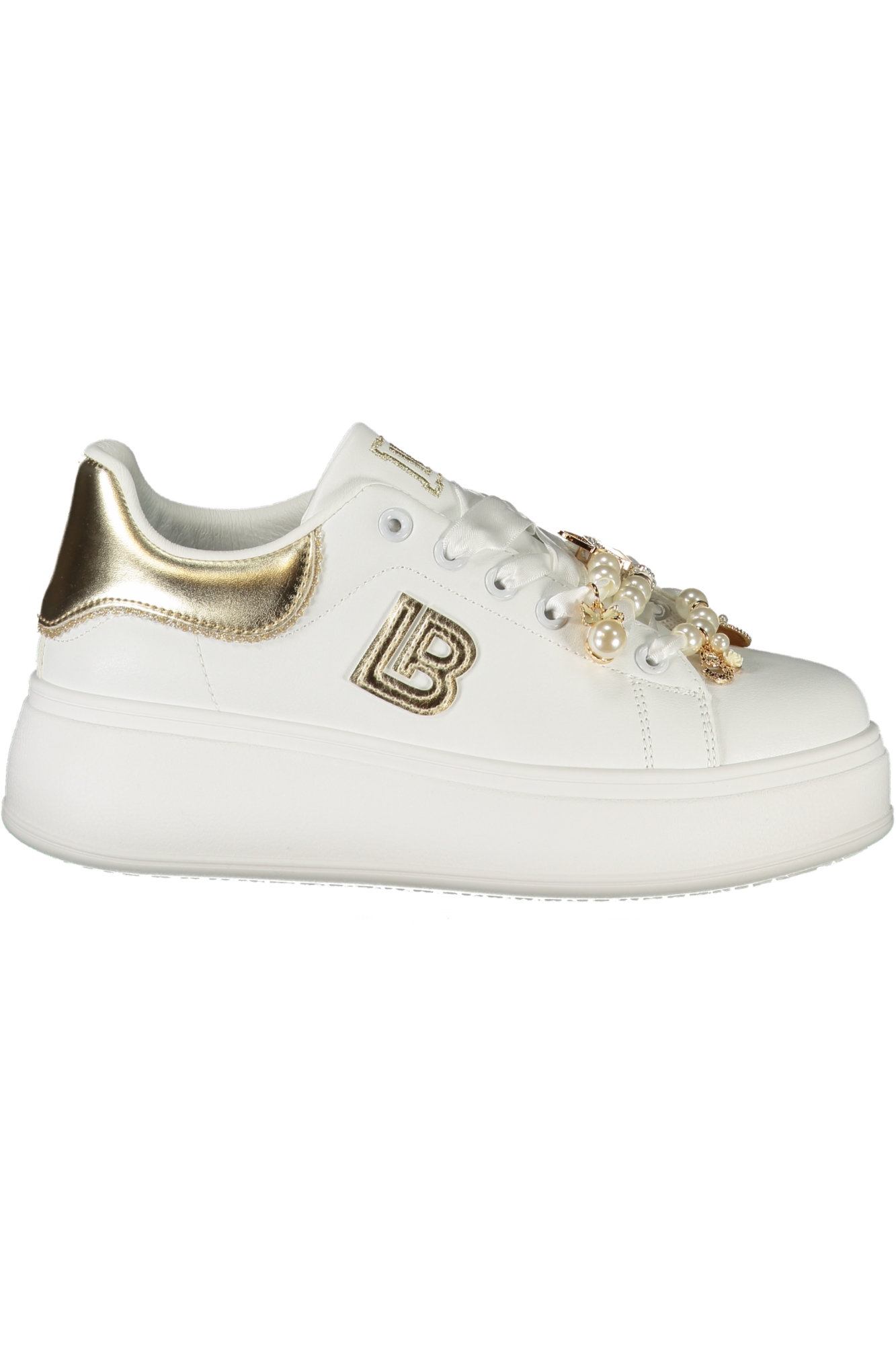 LAURA BIAGIOTTI WOMEN'S WHITE SPORTS SHOES LAURA BIAGIOTTI