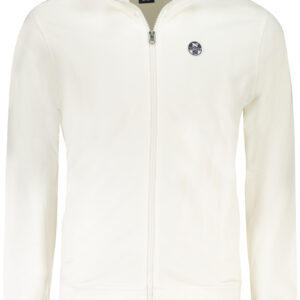 NORTH SAILS MEN'S WHITE ZIP-UP SWEATSHIRT NORTH SAILS