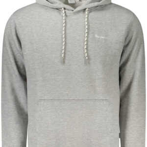 PEPE JEANS MEN'S GRAY ZIP-UP SWEATSHIRT PEPE JEANS