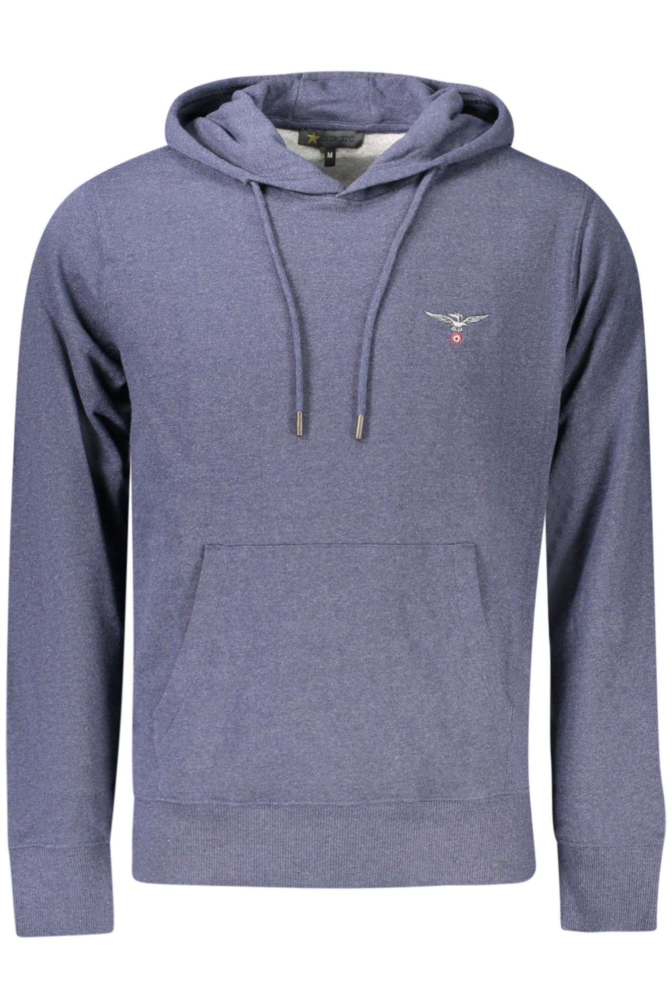 MILITARY ACADEMY MEN'S BLUE ZIP-UP SWEATSHIRT ACCADEMIA MILITARE