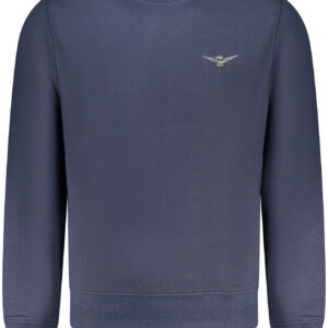 MILITARY ACADEMY MEN'S BLUE ZIP-UP SWEATSHIRT ACCADEMIA MILITARE