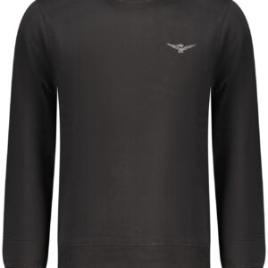 MILITARY ACADEMY MEN'S BLACK ZIP-UP SWEATSHIRT ACCADEMIA MILITARE