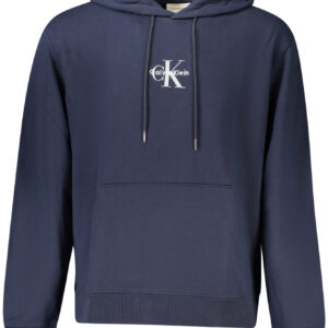 CALVIN KLEIN MEN'S BLUE ZIP-UP SWEATSHIRT CALVIN KLEIN