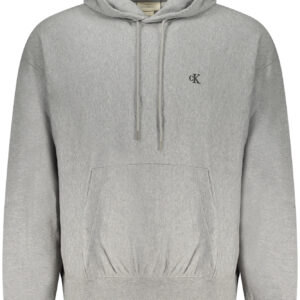 CALVIN KLEIN MEN'S GRAY ZIP-UP SWEATSHIRT CALVIN KLEIN