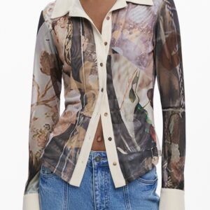 DESIGUAL WOMEN'S LONG-SLEEVED SHIRT