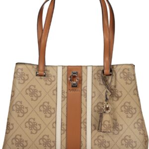 GUESS JEANS WOMEN'S BEIGE BAG GUESS JEANS